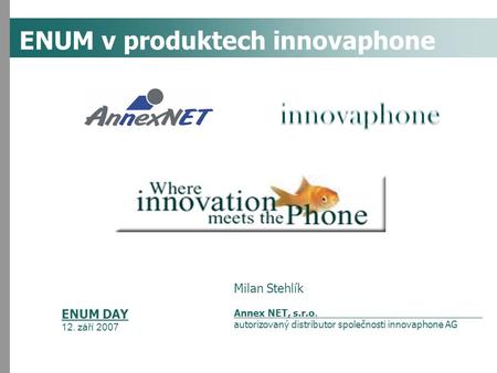 ENUM v produktech innovaphone