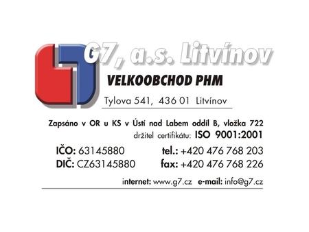 O společnosti Založena v roce 1995, ISO 9001 Stabilní pozice v severních a středních Čechách Garance kvality a původu PHM Pobočky – Litvínov, Praha Obrat.