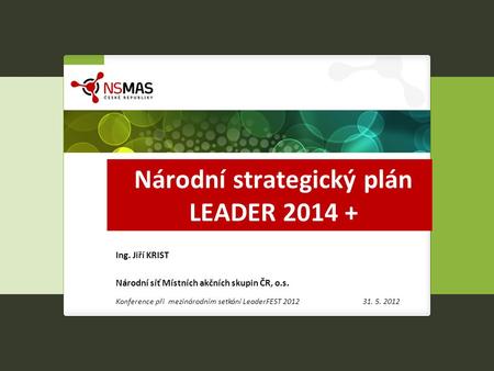 Národní strategický plán LEADER