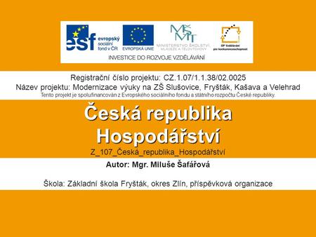 Česká republika Hospodářství Z_107_Česká_republika_Hospodářství