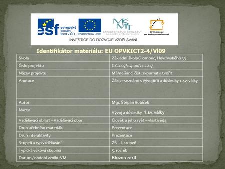 Identifikátor materiálu: EU OPVKICT2-4/Vl09