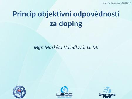 Princip objektivní odpovědnosti za doping