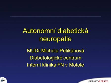 Autonomní diabetická neuropatie