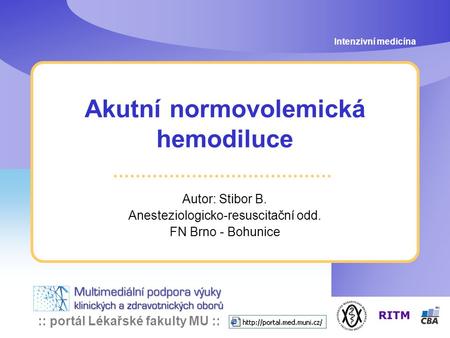 Akutní normovolemická hemodiluce