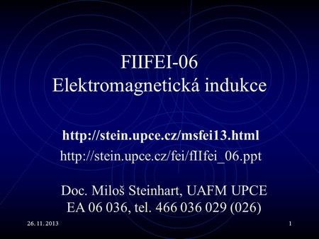 FIIFEI-06 Elektromagnetická indukce