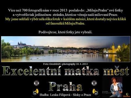 Excelentní matka měst Praha