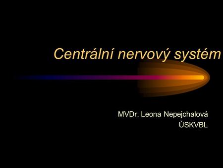 Centrální nervový systém
