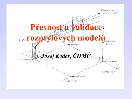 Přesnost a validace rozptylových modelů Josef Keder, ČHMÚ