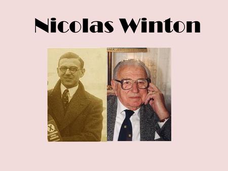 Nicolas Winton.