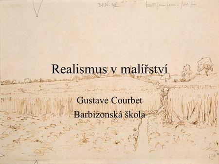 Gustave Courbet Barbizonská škola
