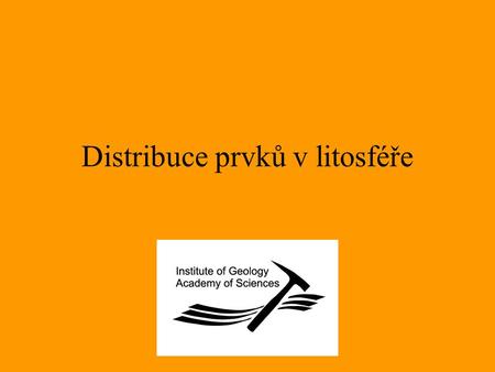 Distribuce prvků v litosféře