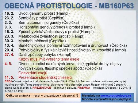 OBECNá protistologie - MB160P63