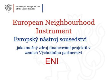 European Neighbourhood Instrument
