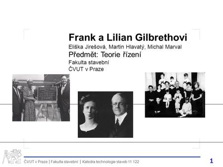 Frank a Lilian Gilbrethovi