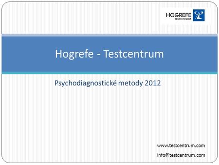 Psychodiagnostické metody 2012