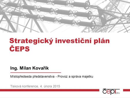 Strategický investiční plán ČEPS
