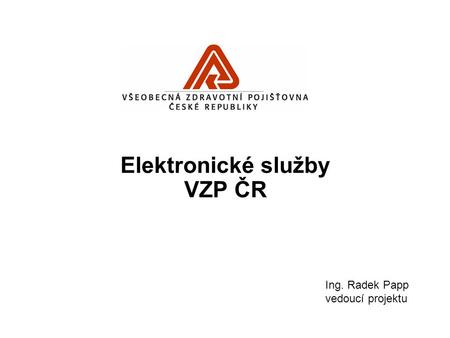 Elektronické služby VZP ČR