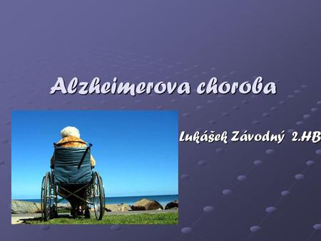 Alzheimerova choroba Lukášek Závodný 2.HB.