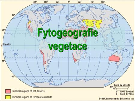 Fytogeografie vegetace