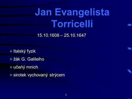 Jan Evangelista Torricelli
