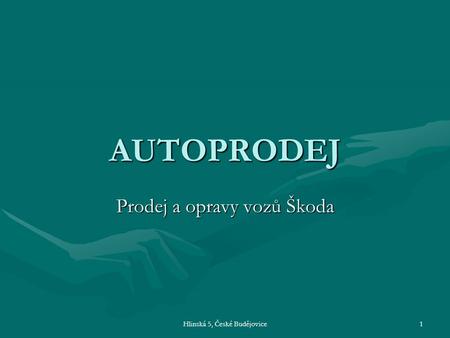 Prodej a opravy vozů Škoda
