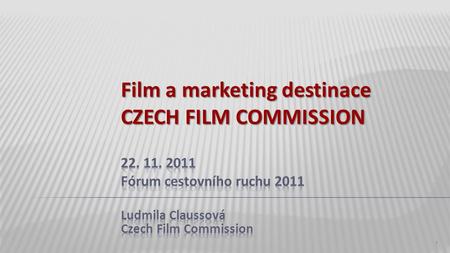 Ludmila Claussová Czech Film Commission