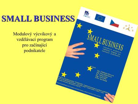 SMALL BUSINESS Modulový výcvikový a vzdělávací program pro začínající podnikatele.
