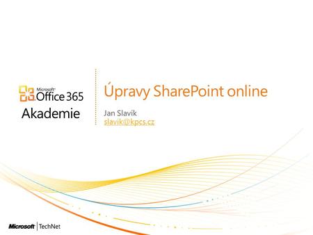 Úpravy SharePoint online