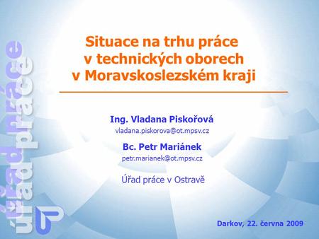 Situace na trhu práce v technických oborech v Moravskoslezském kraji