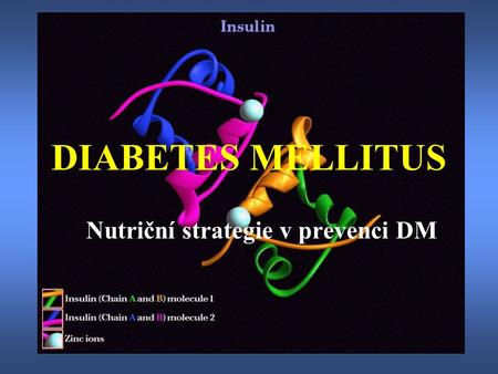 Nutriční strategie v prevenci DM