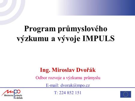 Program průmyslového výzkumu a vývoje IMPULS