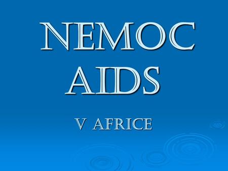 Nemoc AIDS v Africe.