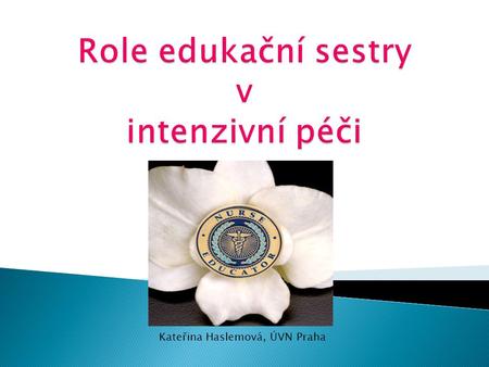 Role edukační sestry v intenzivní péči