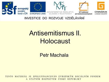 Antisemitismus II. Holocaust