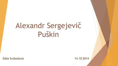 Alexandr Sergejevič Puškin