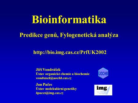 Bioinformatika Predikce genů, Fylogenetická analýza