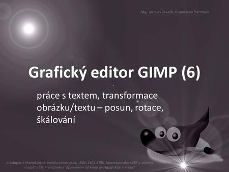 Grafický editor GIMP (6)