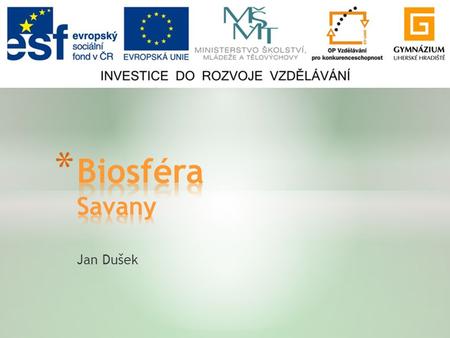 Biosféra Savany Jan Dušek.