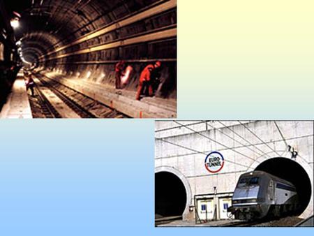 Eurotunel Idea - 19. století 1957 studie; 1975 projekt; 1987 ratifikace Z Calais do Folkestone; 50 km ( 39 km); 35 min. 40 m pod mořským dnem 7 let stavba.