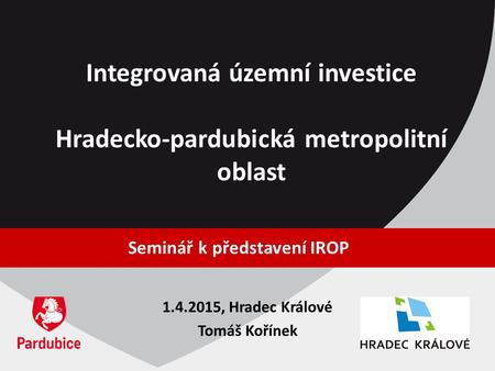 Integrovaná územní investice Hradecko-pardubická metropolitní oblast