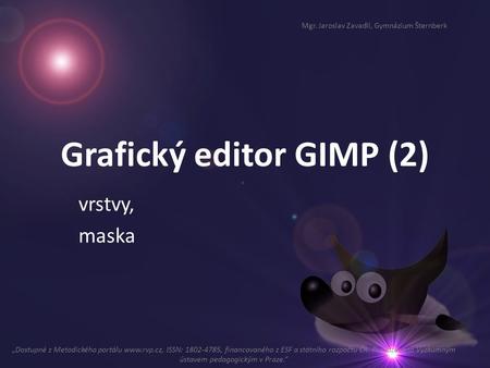 Grafický editor GIMP (2)