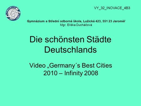 Die schönsten Städte Deutschlands