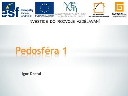 Pedosféra 1 Igor Dostal.