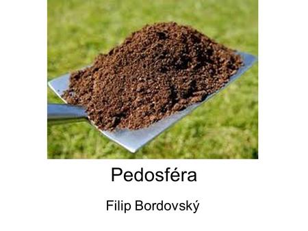 Pedosféra Filip Bordovský.