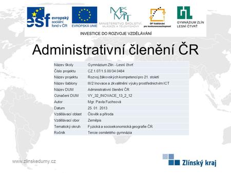 Administrativní členění ČR