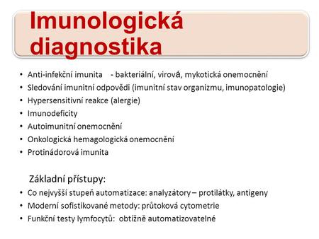 Imunologická diagnostika