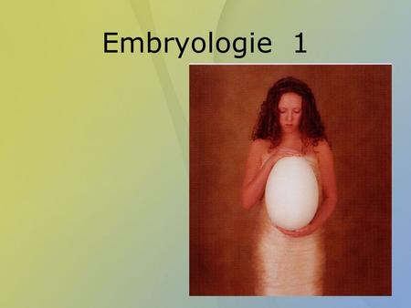 Embryologie 1.