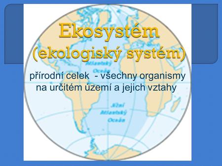 Ekosystém (ekologiský systém)