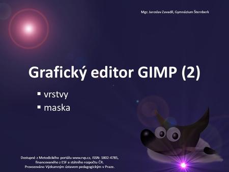 Grafický editor GIMP (2)