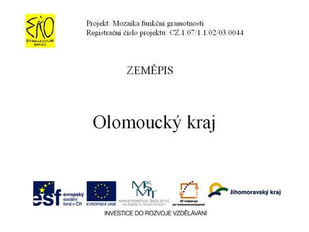 Olomoucký kraj.